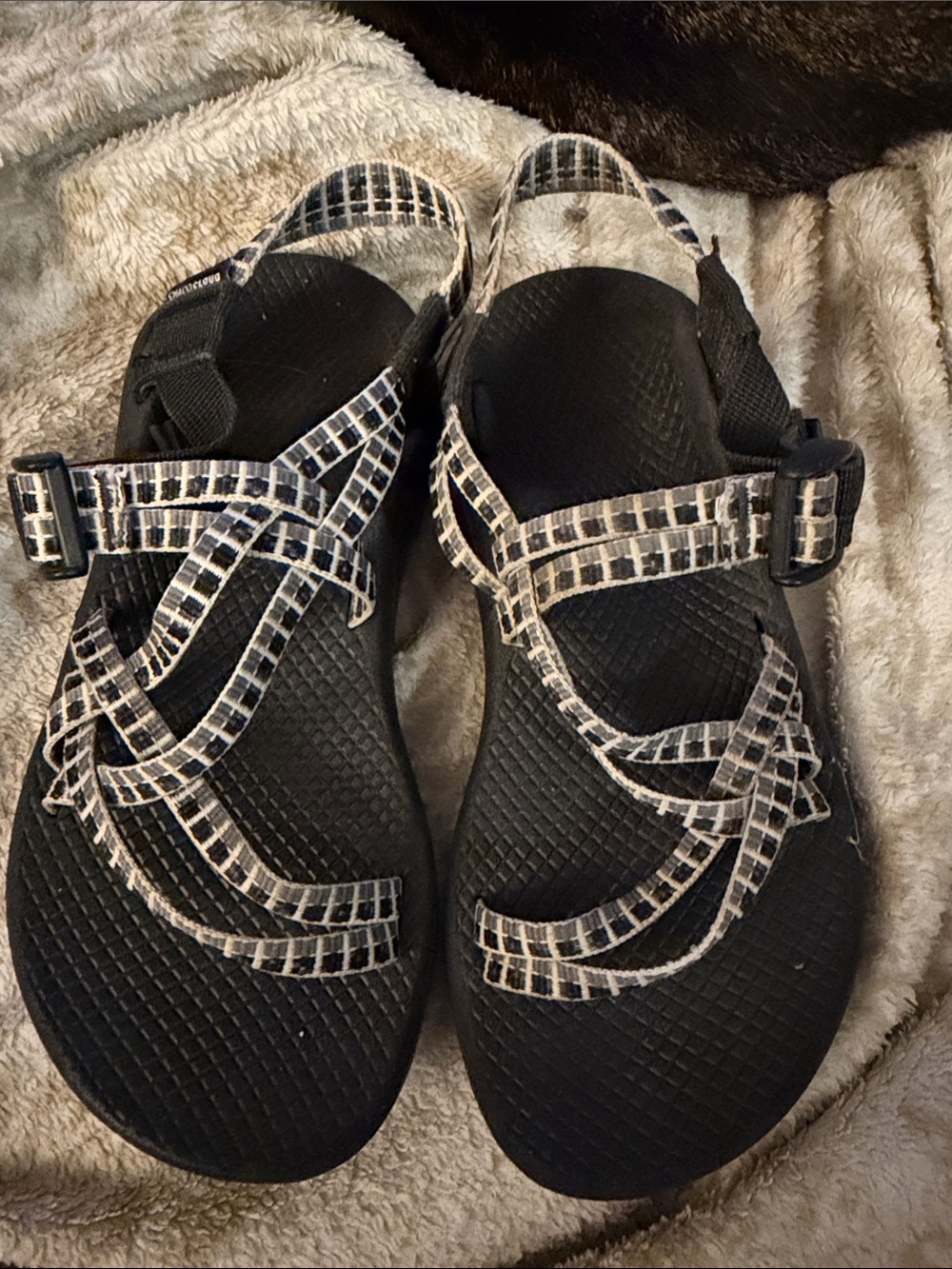 Chaco ZX/2 Classic Double Strap Sport Sandals Black Gray Women's Size 6